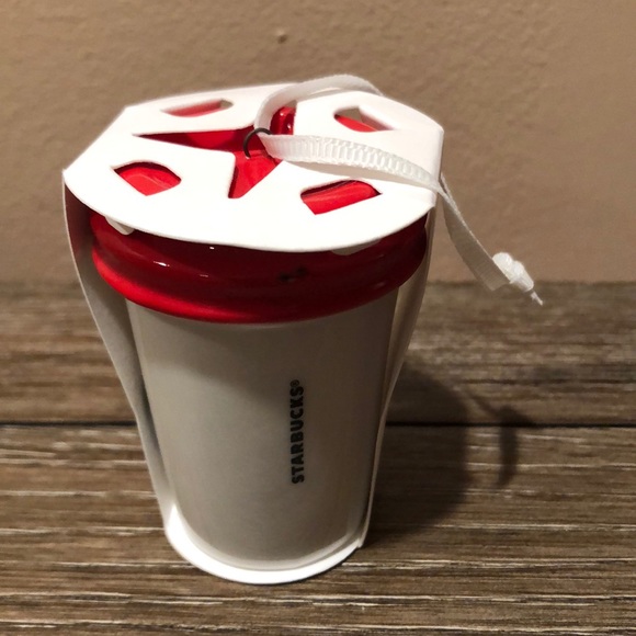 Starbucks mini ornament fox on cup NWT - Picture 4 of 5
